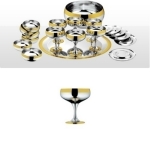 Барон Набор бокалов для шампанского с золотым декором  6 шт. 