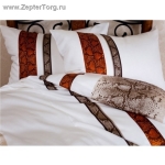 Комплект постельного белья тенсель односпальный Python коричневый 
