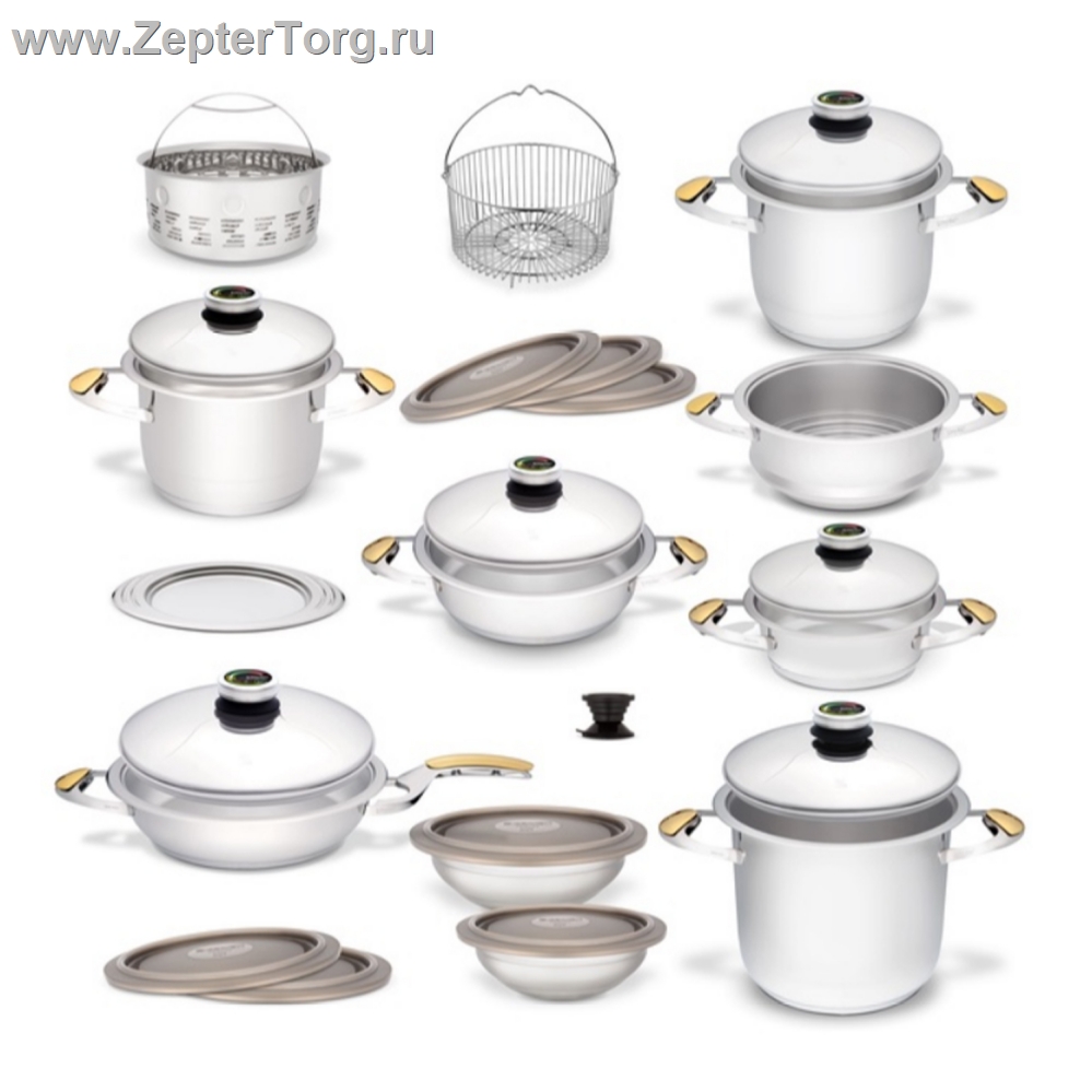 Набор посуды Цептер Гранд - Z, идеально подходит для больших семей или кулинарии 