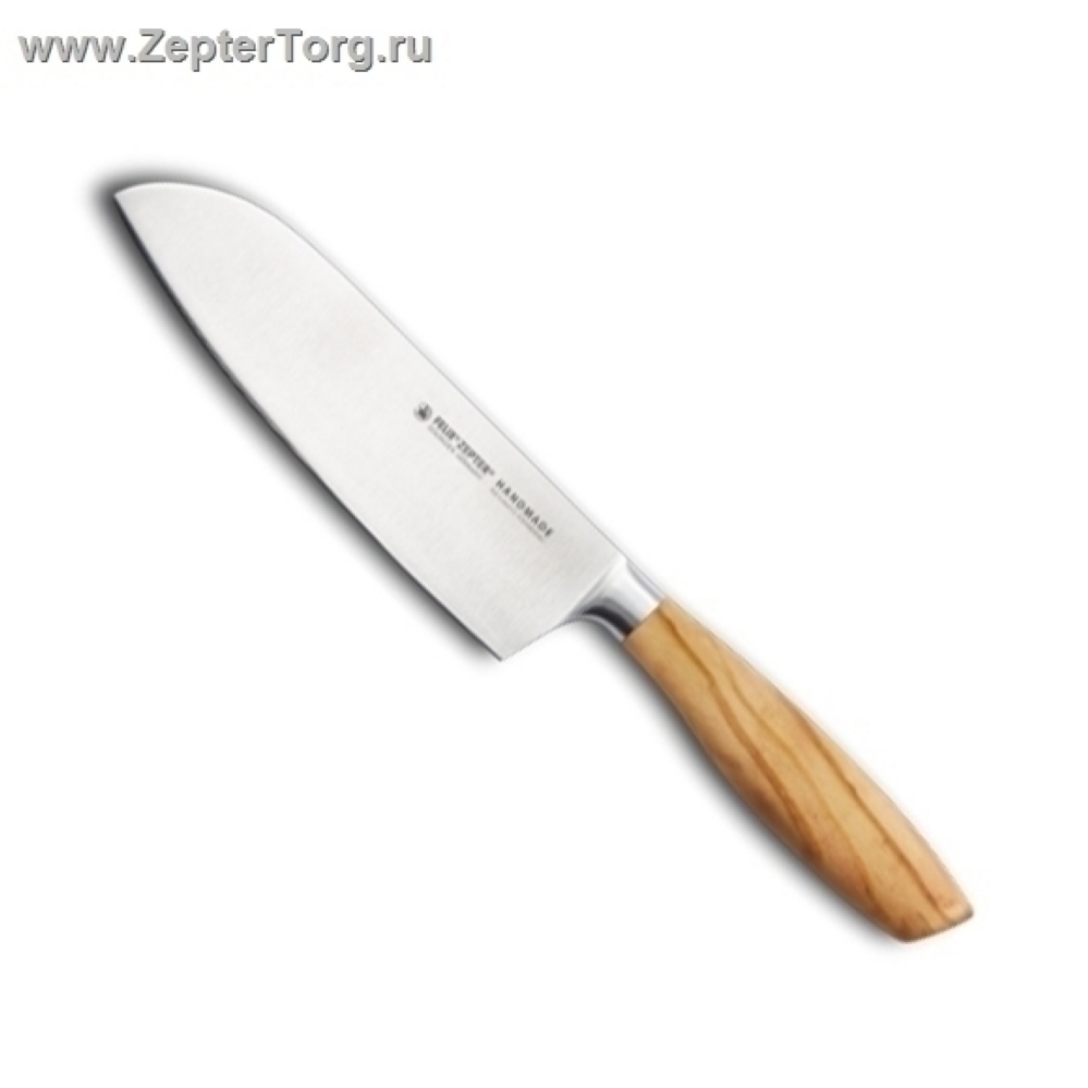 Кухонный нож Zepter - Felix Сантоку коллекция Olive, длина 16 см 