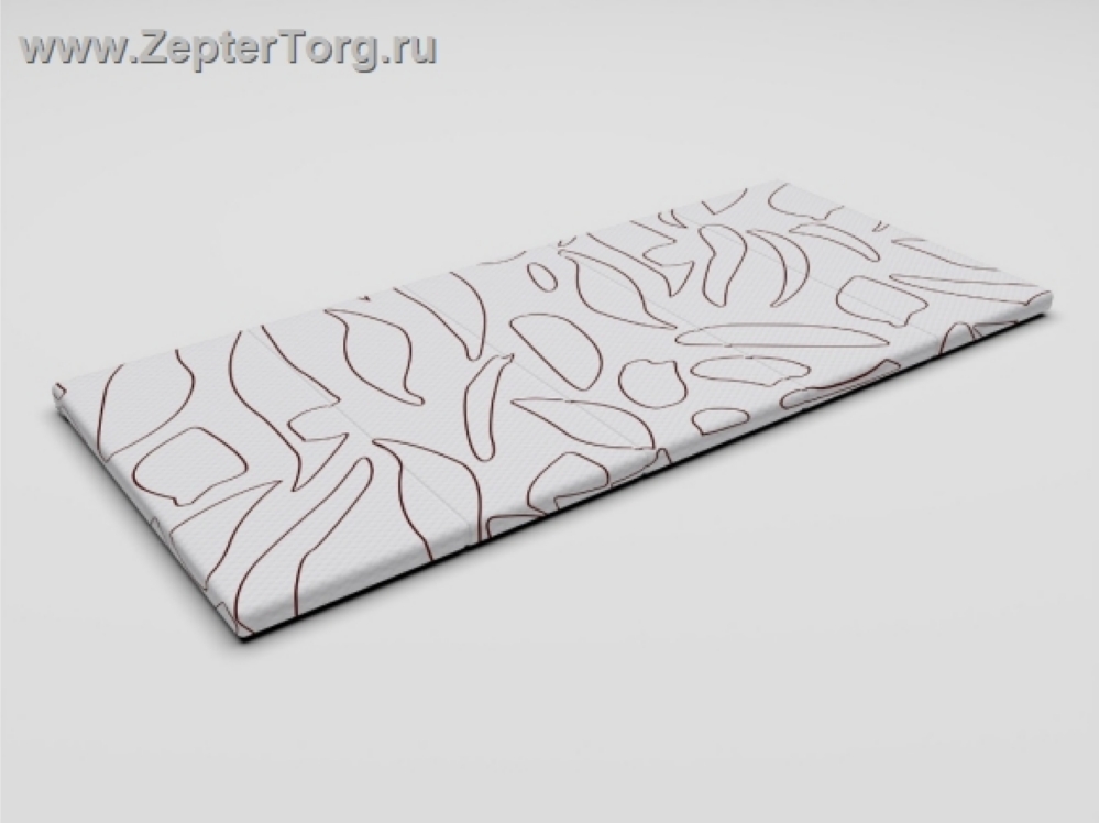 Матрас топпер cредней жесткости Topquano натуральный латекс, высота 5 cм, размер 90 х 200 см 