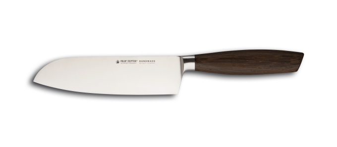 Кухонный нож Zepter - Felix Сантоку, коллекция Дуб Дымчатый, длина 16 см