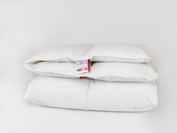 Пуховое одеяло кассетное (Kauffmann Comfort Decke) теплое, размер 150 х 200