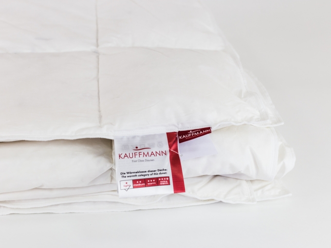 Пуховое одеяло стеганное (Kauffmann Sleepwell Comfort Decke) легкое, размер 220 х 200