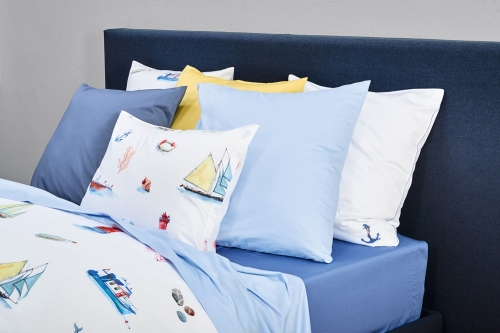 Эксклюзивное постельное белье Nautik марки Christian Fischbacher дизайн весна лето 2019
