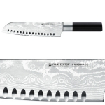 Кухонный нож Zepter - Felix Сантоку с черной ручкой коллекция Absolute Collection 