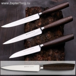 Кухонный нож Zepter - Felix для чистки овощей коллекция Дуб Дымчатый, длина 12 см