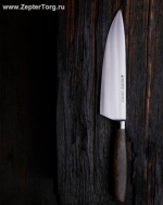 Кухонный нож Zepter - Felix шеф-повара коллекция Дуб Дымчатый, длина 18 см
