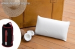 Дорожная подушка или подушка путешественника с эффектом памяти (SleepFit), размер 25 х 45 