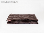 Дорожное одеяло - плед Kauffmann Travel plaid легкое, темно-коричневый, размер 140 х 200 см 