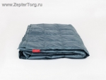 Дорожное одеяло - плед Kauffmann Travel plaid легкое, серо-голубой, размер 140 х 200 см 