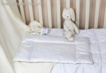 Детская подушка хлопок лен для новорожденных (Baby Cotton Grass) низкая, размер 40 х 60 