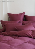 Полуторный комплект постельного белья тенсел сатин PURPLE BRILLIANT GRASS пурпурный 