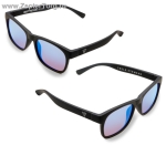 Детские фуллереновые очки Цептер Hyperlight зеркальные черная оправа, модель 04 