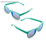 Детские фуллереновые очки Цептер Hyperlight зеркальные бирюзовая оправа, модель 04 
